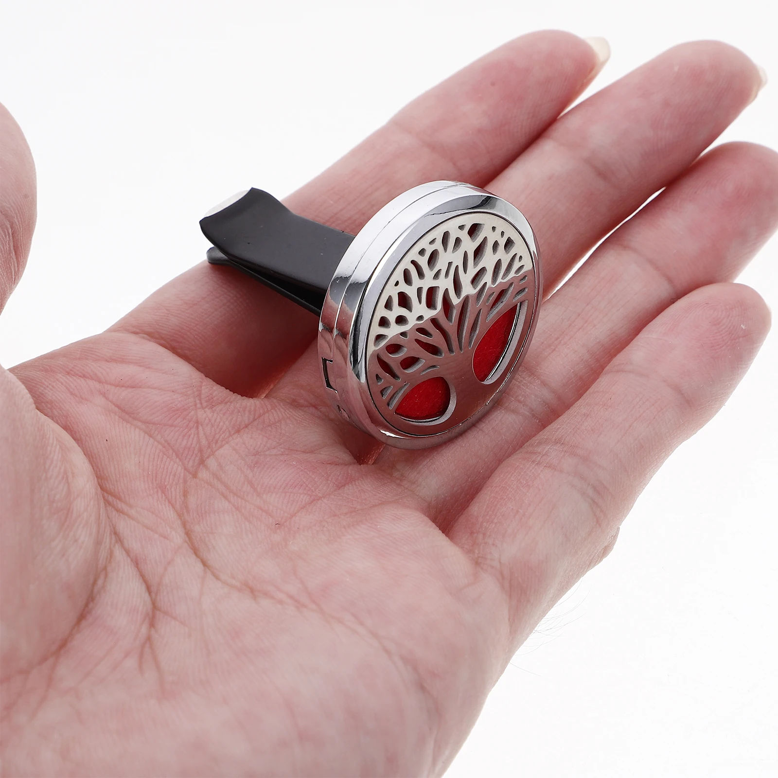 

10 pcs Car Perfume Clip Aromatherapy Air Freshener Diffuser Vent Mount Refillable Essential Oil Fragrance Holder Durable Alloy