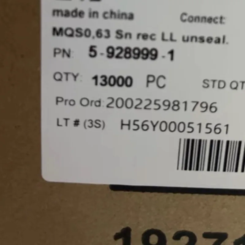 50PCS 5-928999-1 Original, imported, terminal, core terminal, female terminal diameter 24-22awg