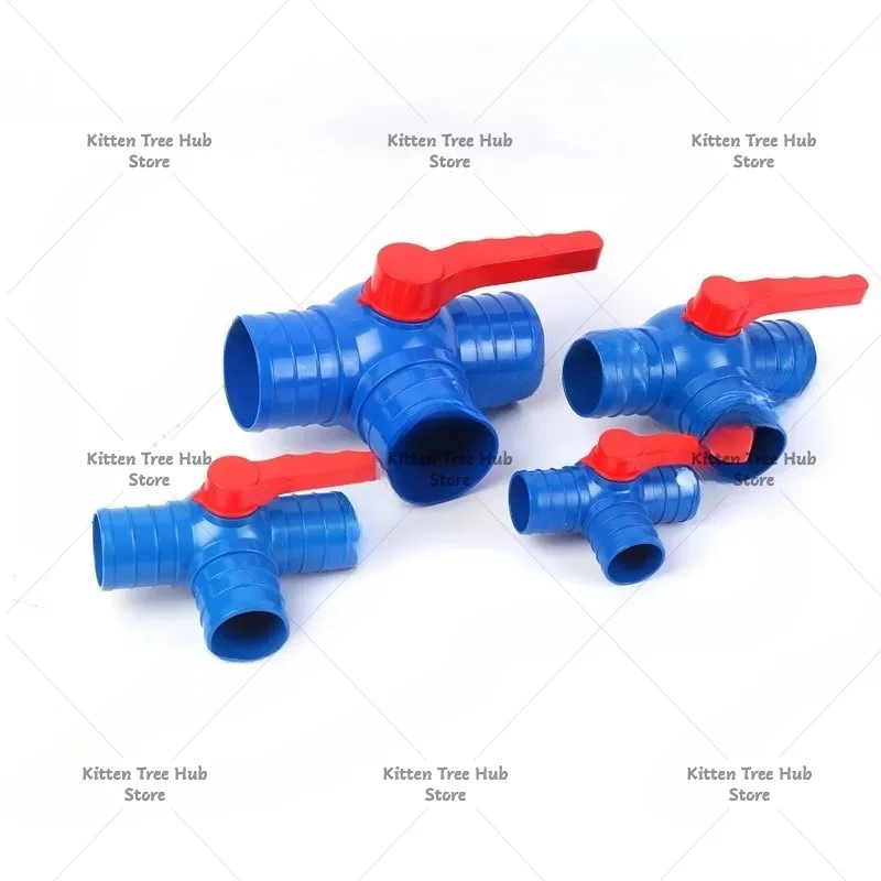 Agricultural three-way ball valve 3-inch sprinkler irrigation with switch water pipe valve pvc water belt connector quick connec
