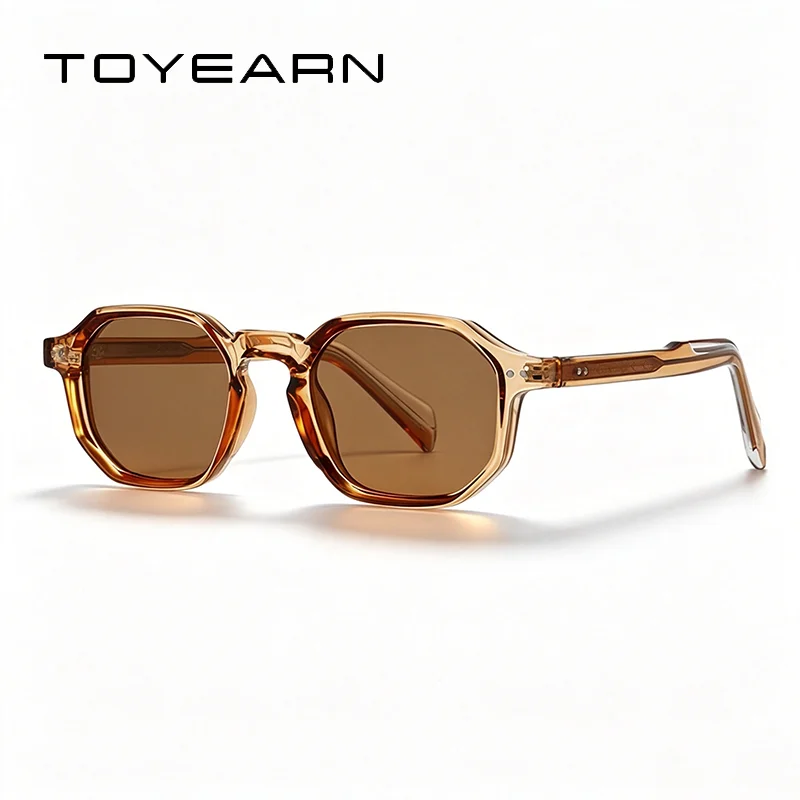 TOYEARN Polarized Vintage Punk Sunglasses Women For Men Outdoor Driving Rivet Sun Glasses Prescription Customize EyeglassesUV400