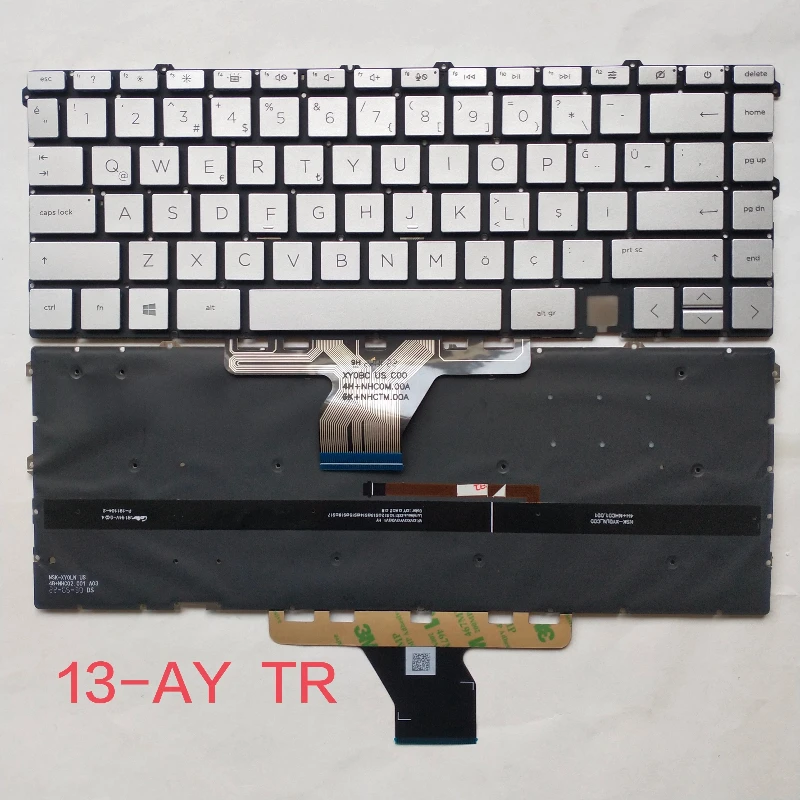 New Laptop Keyboard For HP ENVY X360 13-AY 13-BD 13-BA 13T-BA US Layout Silver Backlight Built-in Keyboard Mass In Stock