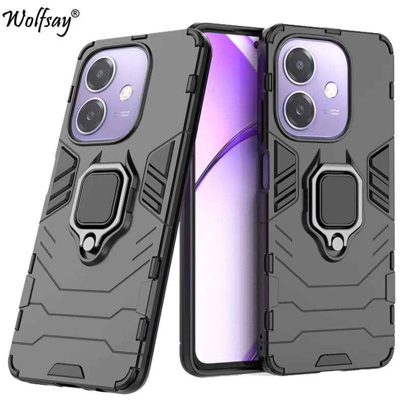 For Oppo A60 5G Case Anti-knock Armor Magnetic Suction Stand Full Back Cover For Oppo A60 5G Case For Oppo A60 5G Case 6.67 inch