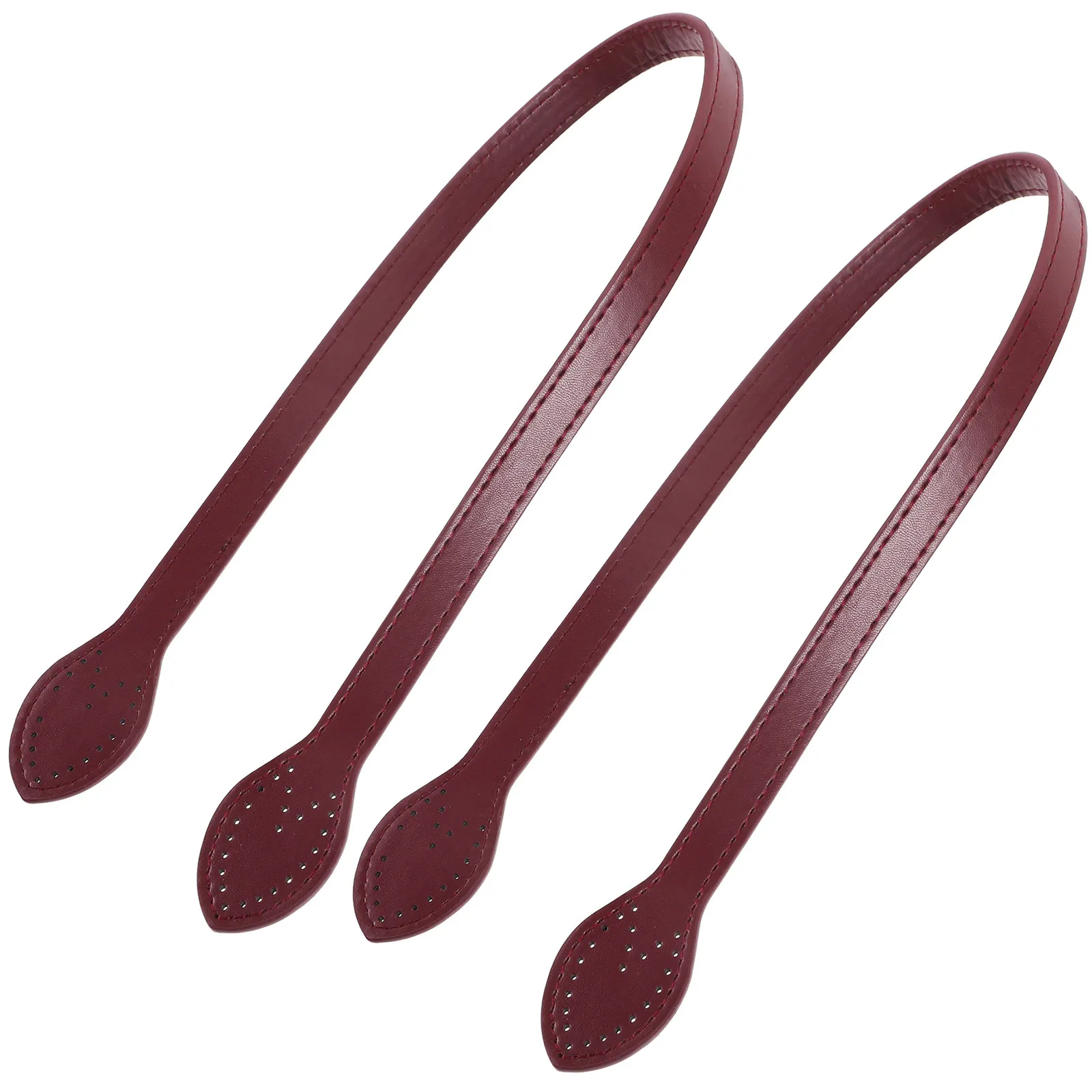 

2Pcs Replacement Bag Handles PU Durable Tote Purse Strap Handmade Repair Ergonomic Comfortable Handles