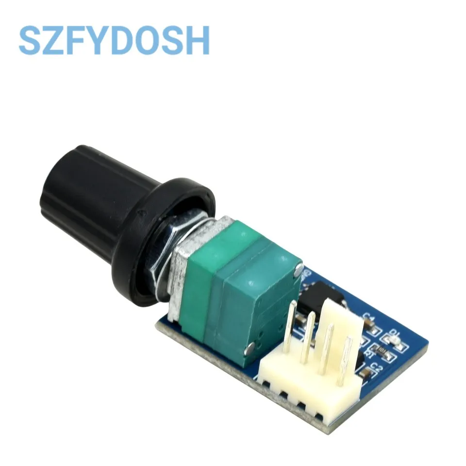 Fan governor PWM speed controller 12V single channel 4 pin low power mute for computer case fans