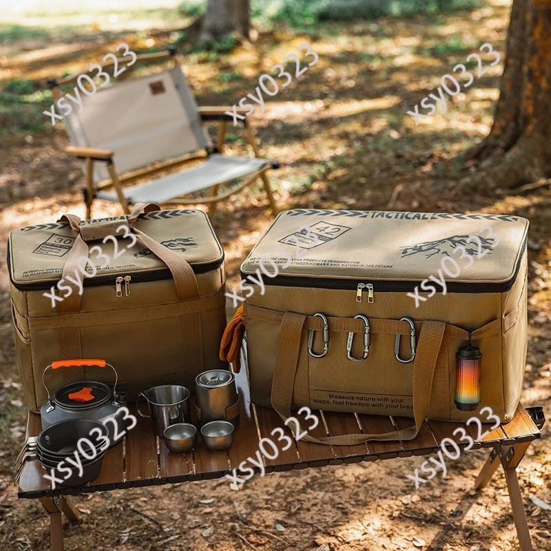 

Portable Camping Storage Bag Outdoor Cookware Gas Stove Tool Organizer Carry Pouch