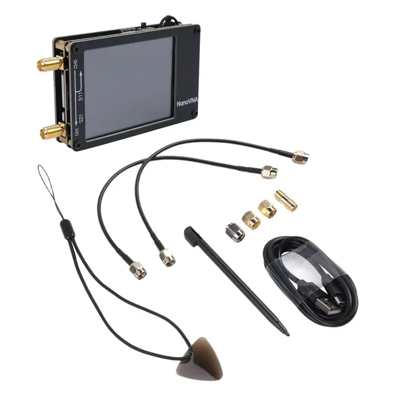 B62B-Upgraded Version Nanovna-H Vector Network Antenna Analyzer 10Khz-1.5Ghz MF VHF UHF With SD Card Slot