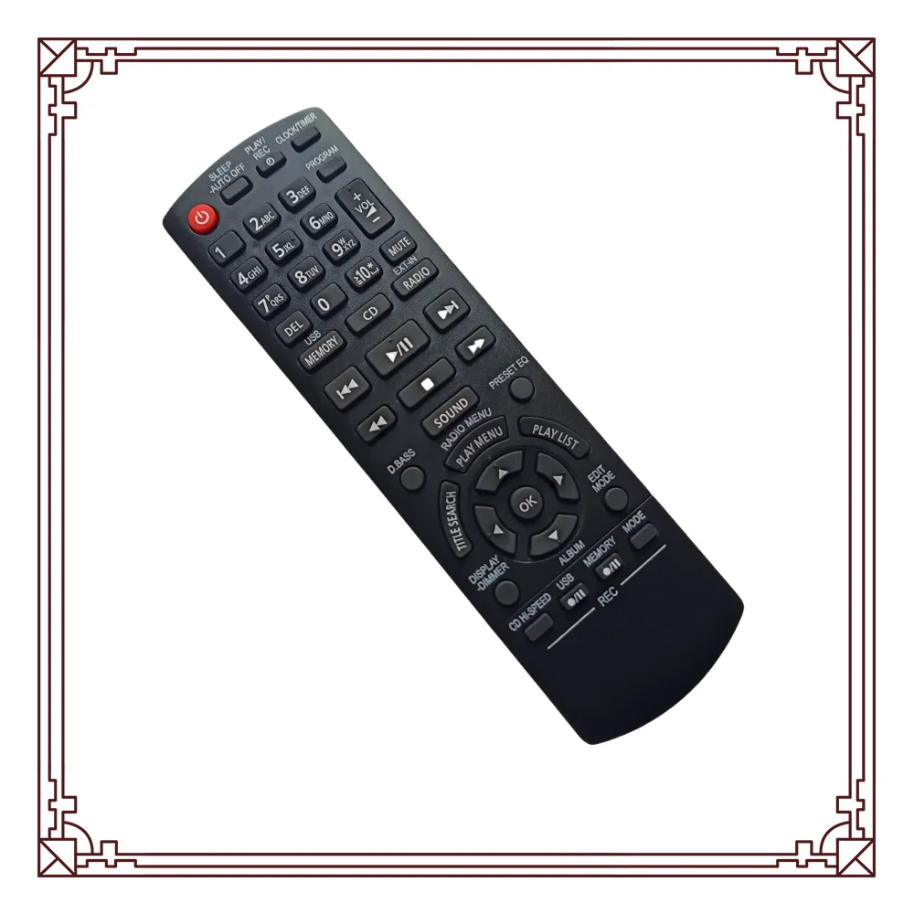 New remote control fit for PANASONIC Audio System SA-AKX32PR-K SA-AKX34PH-K SA-AKX34PN-K SA-AKX52EB-K SA-AKX52EG-K