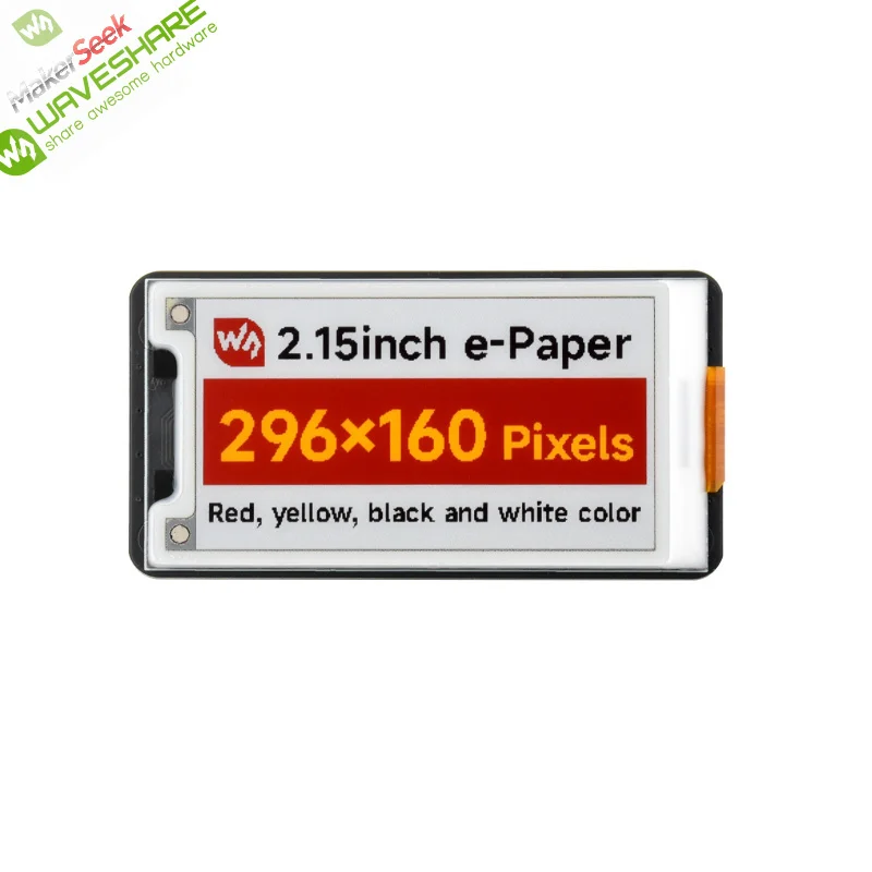 Makerseek & Waveshare 2.15inch e-Paper HAT+ (G)-SKU-28995-Price without Shipping fee