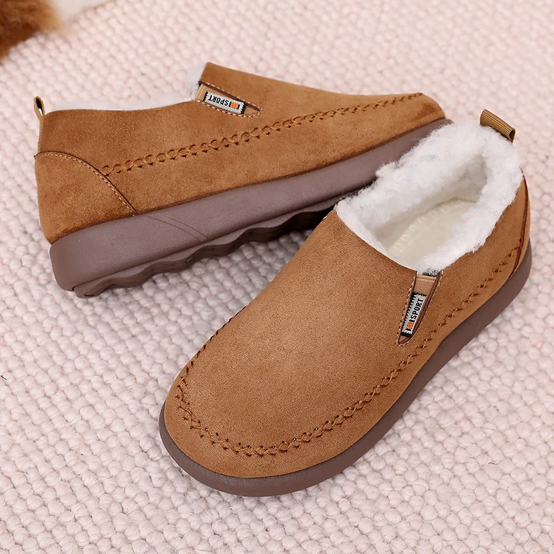 YRZL 2025 Winter Boots Women Warm Plush Lined Anti Slip Indoor Outdoor House Shoes Comfortable Lightweight Snow Boots for Women