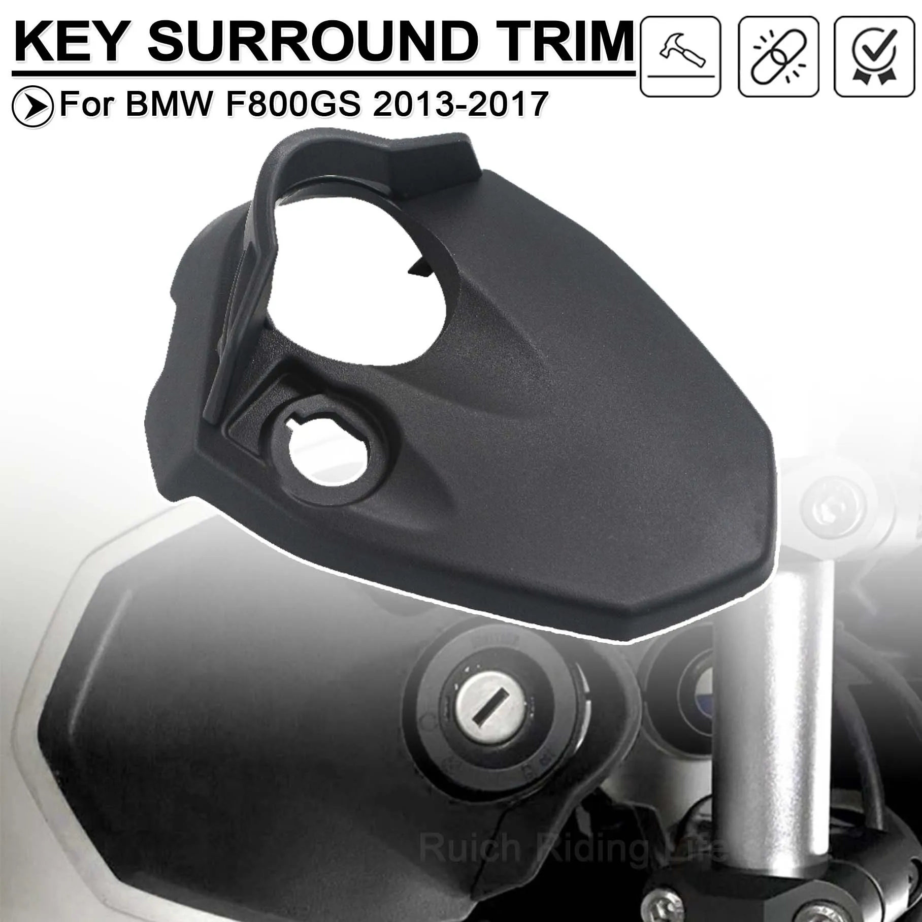 

For BMW F800GS F800 F 800 GS 800GS 2013-2017 Motorcycle Ignition Key Surround Trim Panel Lock Protector Cover Guard Protective
