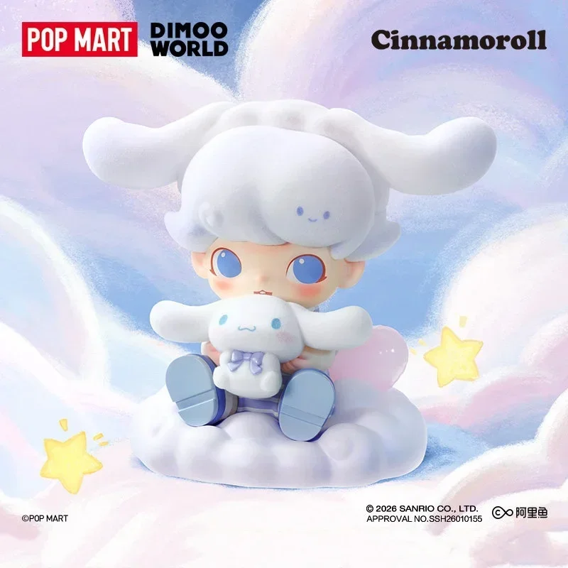 

POP MART DIMOO WORLD Серия Cinnamoroll: Модные коллекционные игрушки-сюрпризы в закрытых коробках, фигурки-мистери, милые модели, подарок
