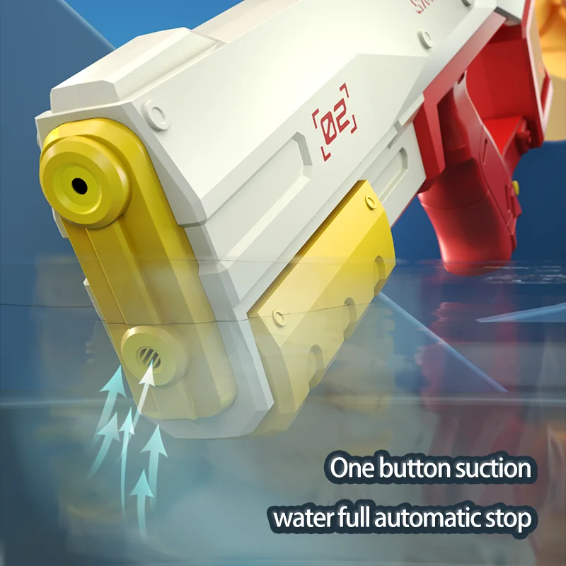 Water Gun Automatic Induction Absorbing Electric High Pressure Burst Water Gun Beach Pool Fighting Outdoor Toys for boys Gift