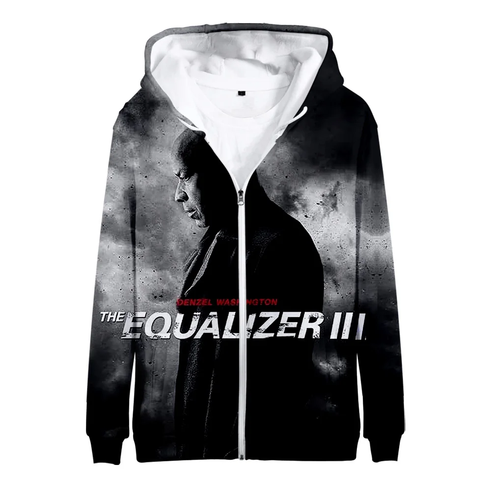 

The Equalizer 3 Zipper Hoodies 3D Unisex Fashion Long Sleeve Hooded Sweatshirt Casual Streetwear Zip Up Clothes