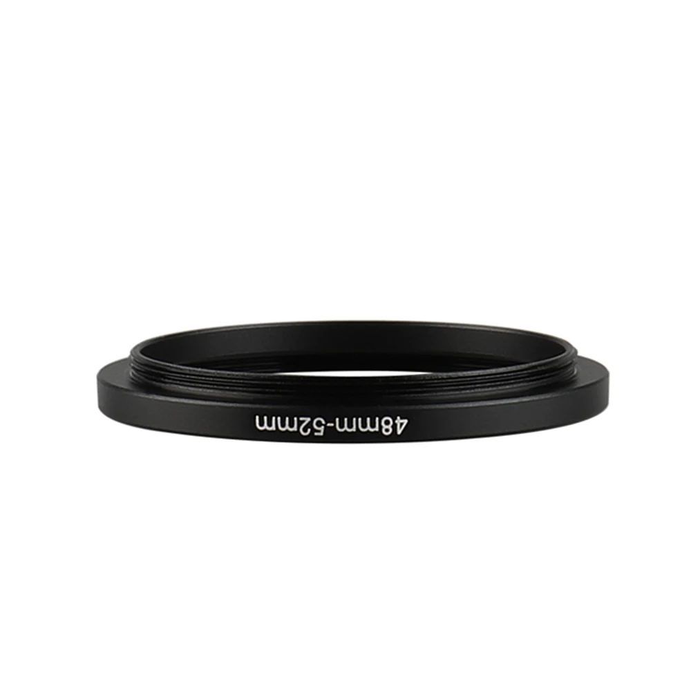 Aluminum Black Step Up Filter Ring 48mm-52mm 48-52 mm 48 to 52 Filter Adapter Lens Adapter for Canon Nikon Sony DSLR Camera Lens