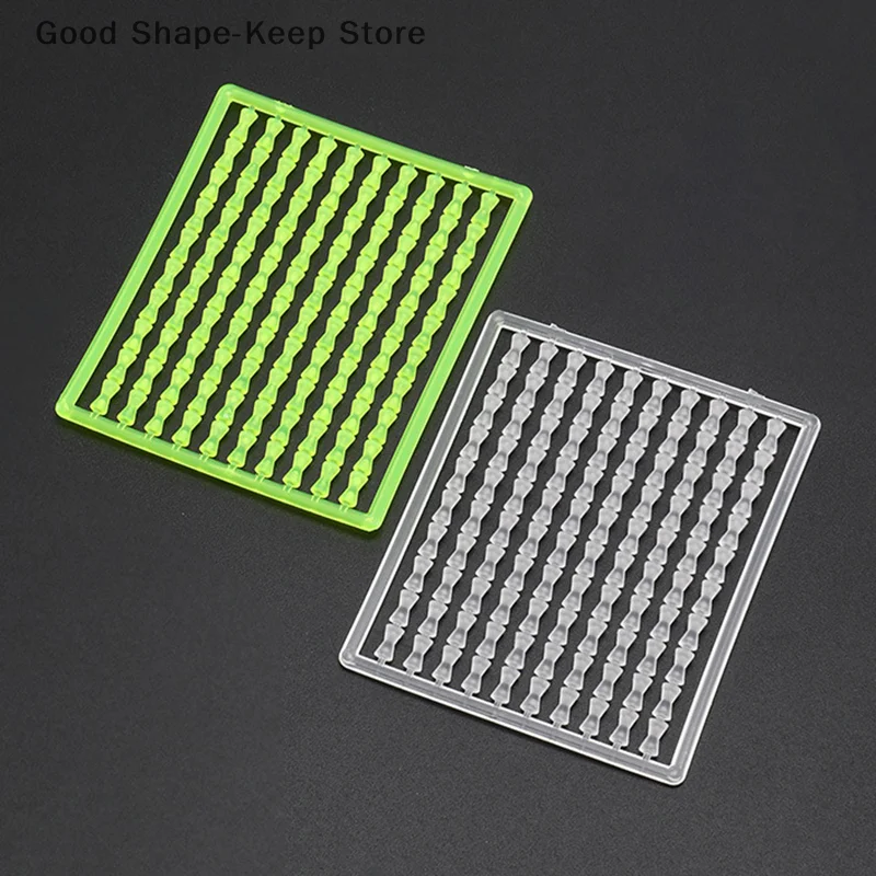 1000 Stücke Karpfen Angeln Haar Stoppt Hantel Form Kleine Bobber Perlen Tackle für Köder 10 Karten/Lot Angelzubehör