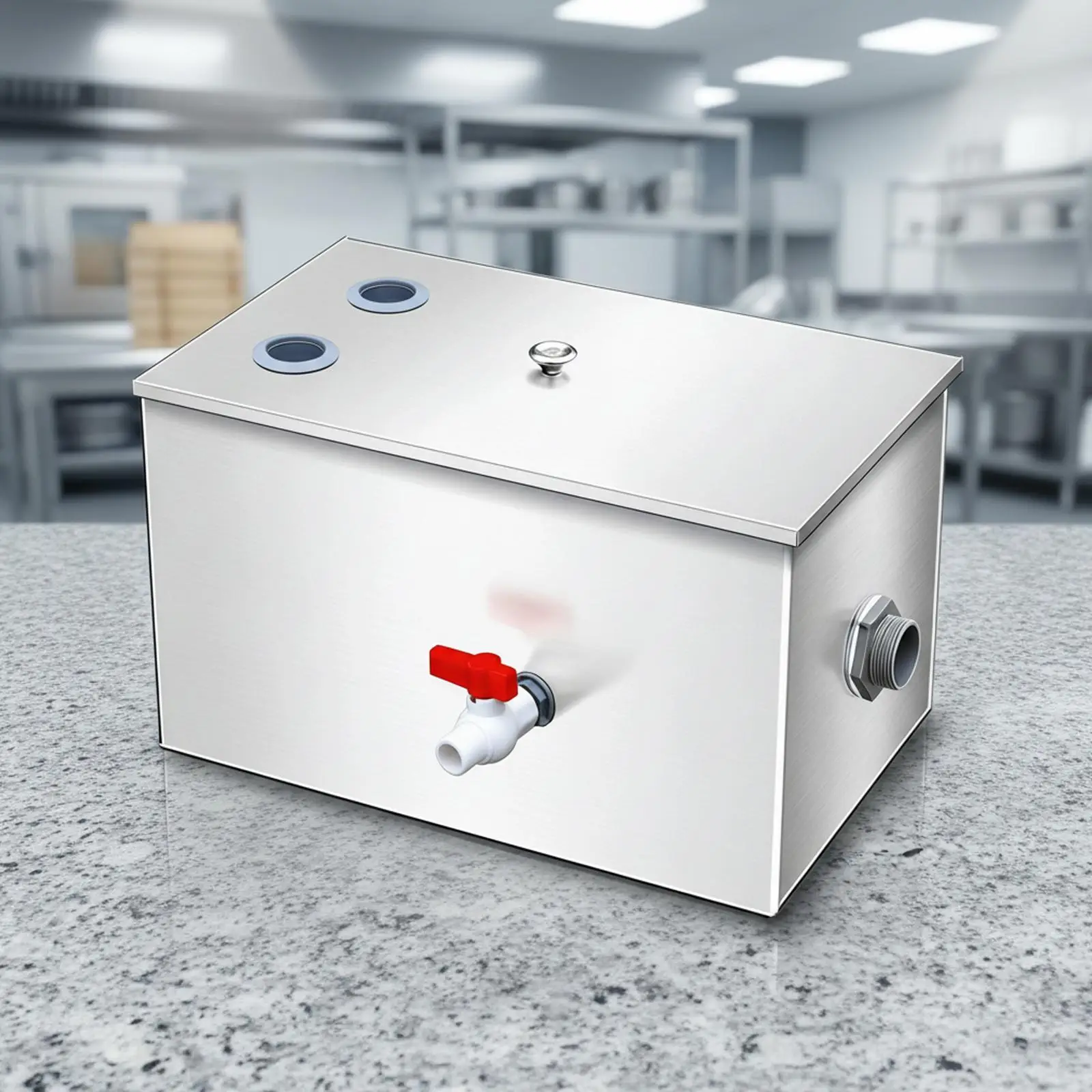 Grease Trap Interceptor Stainless Steel Oil Water Separator Commercial Waste Filter for Restaurant