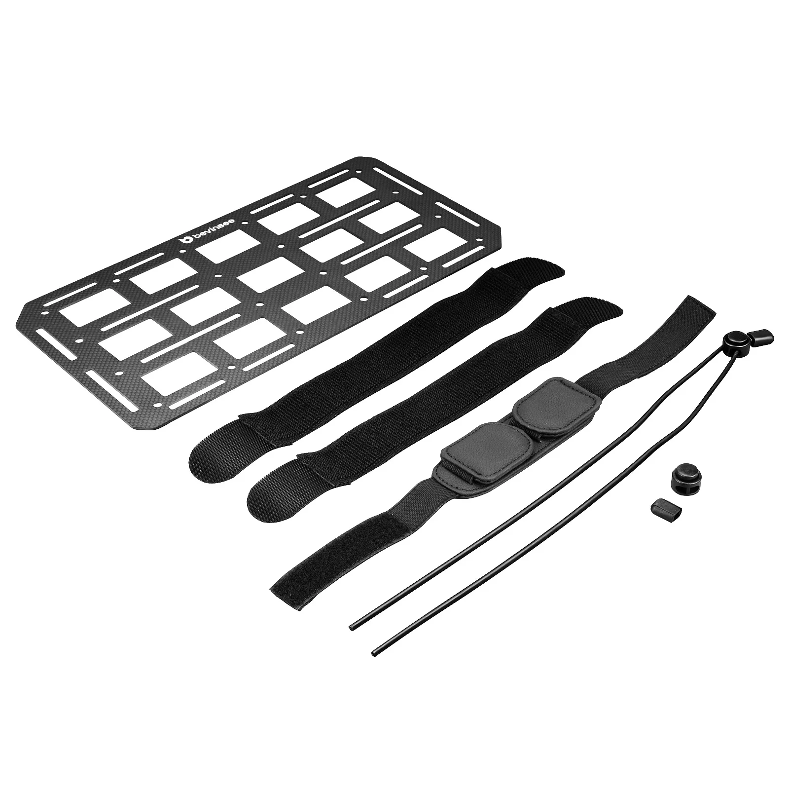 BEVINSEE für alle Toyota 4Runner Auto-Sonnenblenden-Organizer aus Kohlefaser, Ersatz für 74320-35A91-B1/74310-35B01-B1 – Detail 3