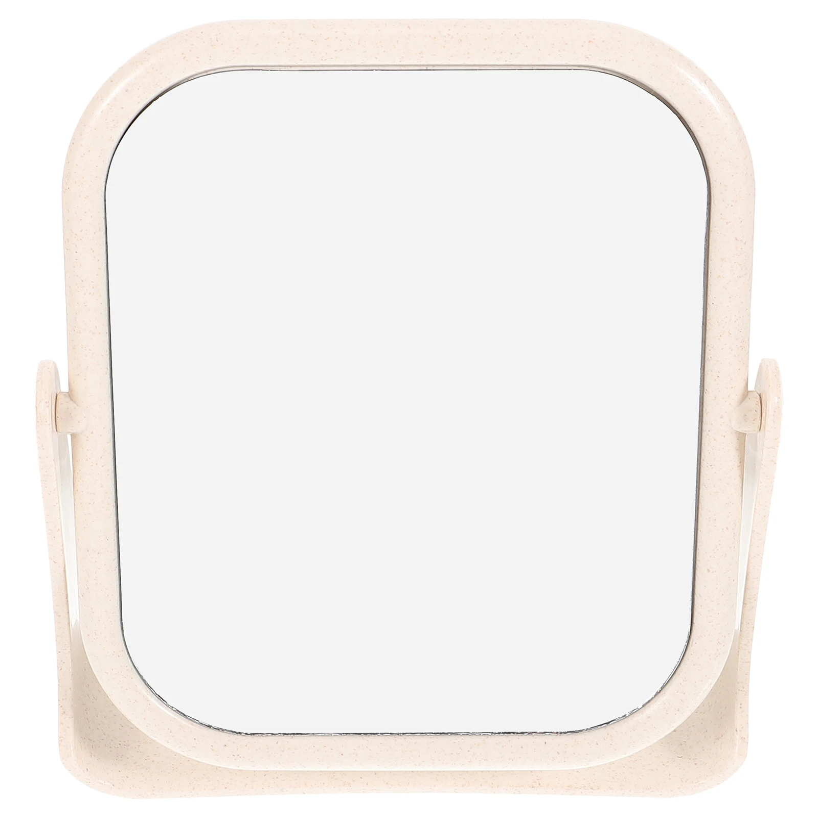 Espelho de maquiagem de mesa dupla face giratório espelho de vaidade de mesa com rotação de 360 ângulo de visão flexível para barbear de maquiagem