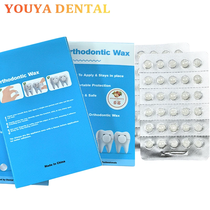 

Dental Orthodontic Wax Protective Wax Oral Care Braces Fruit Flavor Orthodontic Relief Wax Gum Irritation Teeth Whitening