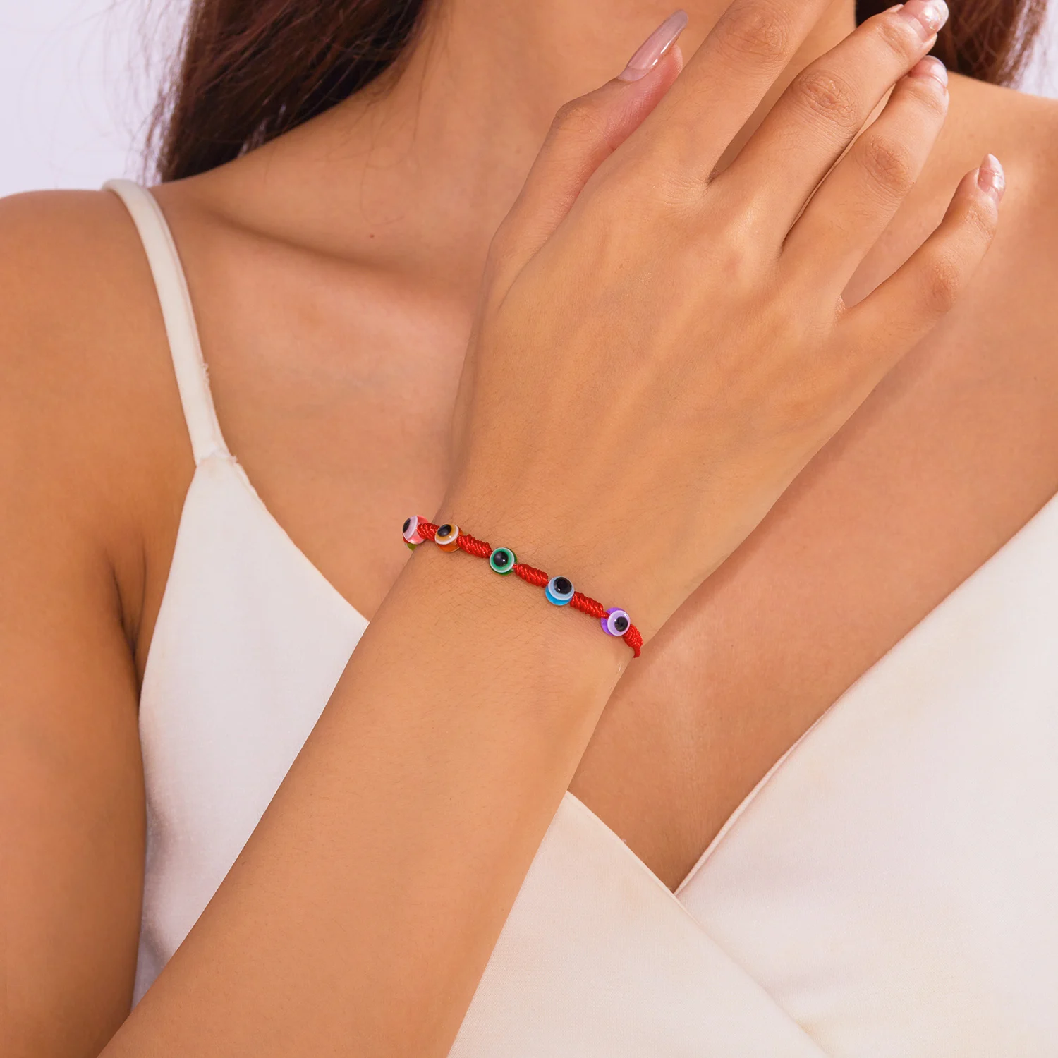 Neues Design 10 Stil Glück rotes Seil blau bösen Blick Armbänder für Frauen handgemachte geflochtene Paar Armbänder Amulett Freundschaft Schmuck – Detail 23