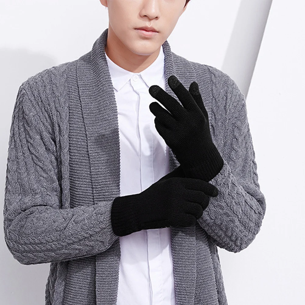 

1 Pair Touch Screen Warm Riding Gloves Breathable Anti-Slip For Cycling Fitness Outdoor Sports Protective Bike Gloves