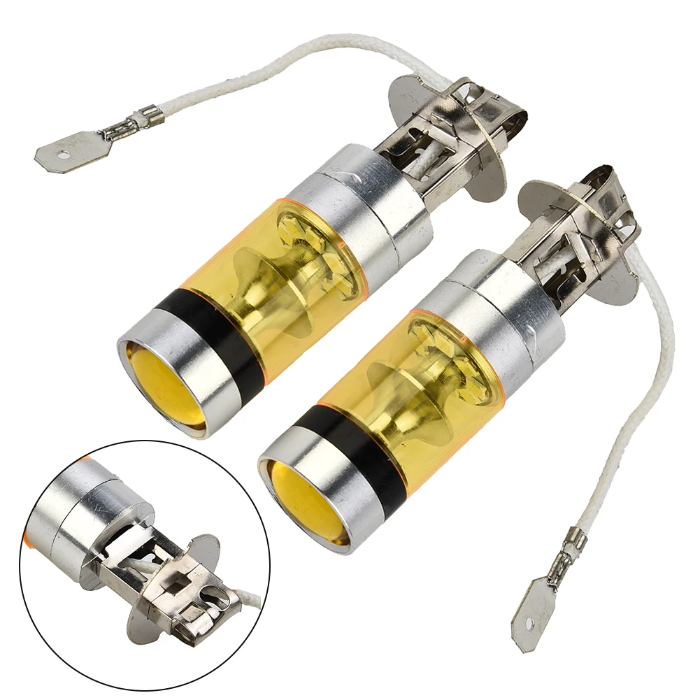 

Accessories LED Lights 2 Piece Exquisite Fog Lamps Replacement Super Bright Car Fog lamps 12-24V Taillight Yellow