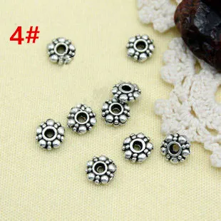 50Pcs Tibetan Silver Spacer Beads Metal Spacer Beads for Jewelry Making, Bracelet Necklace Craft Beads for Jewelry Findings image 6