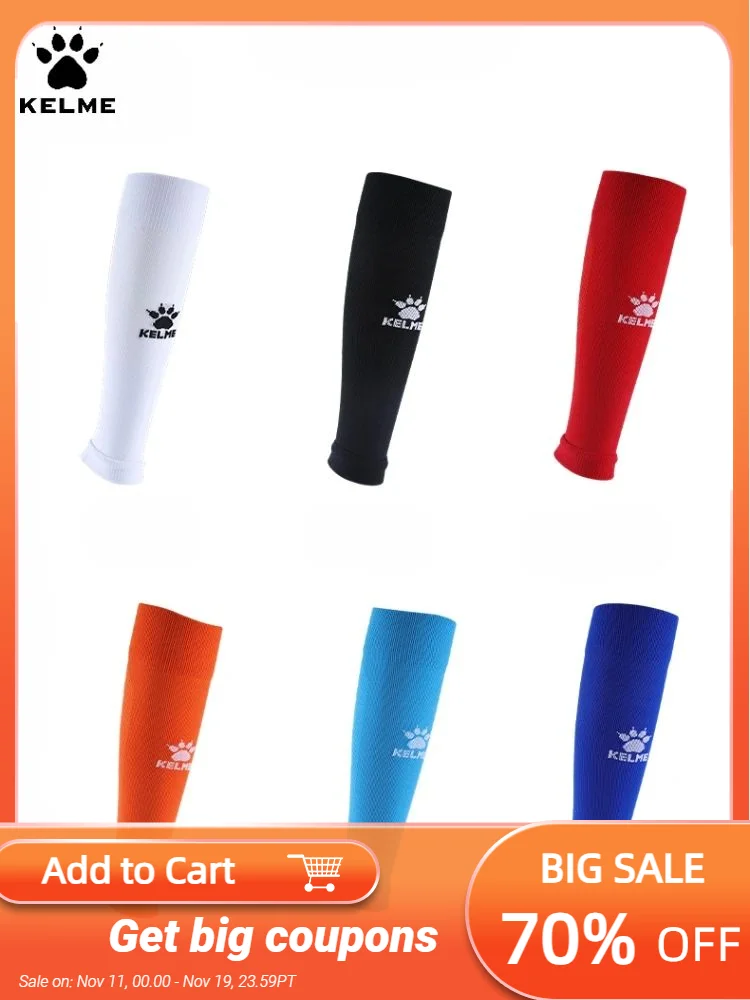 

Kelme Professional Football Socks Men's Long Tube Knee Protector Fixed Set Adult Breathable Basketball Botterless Socks