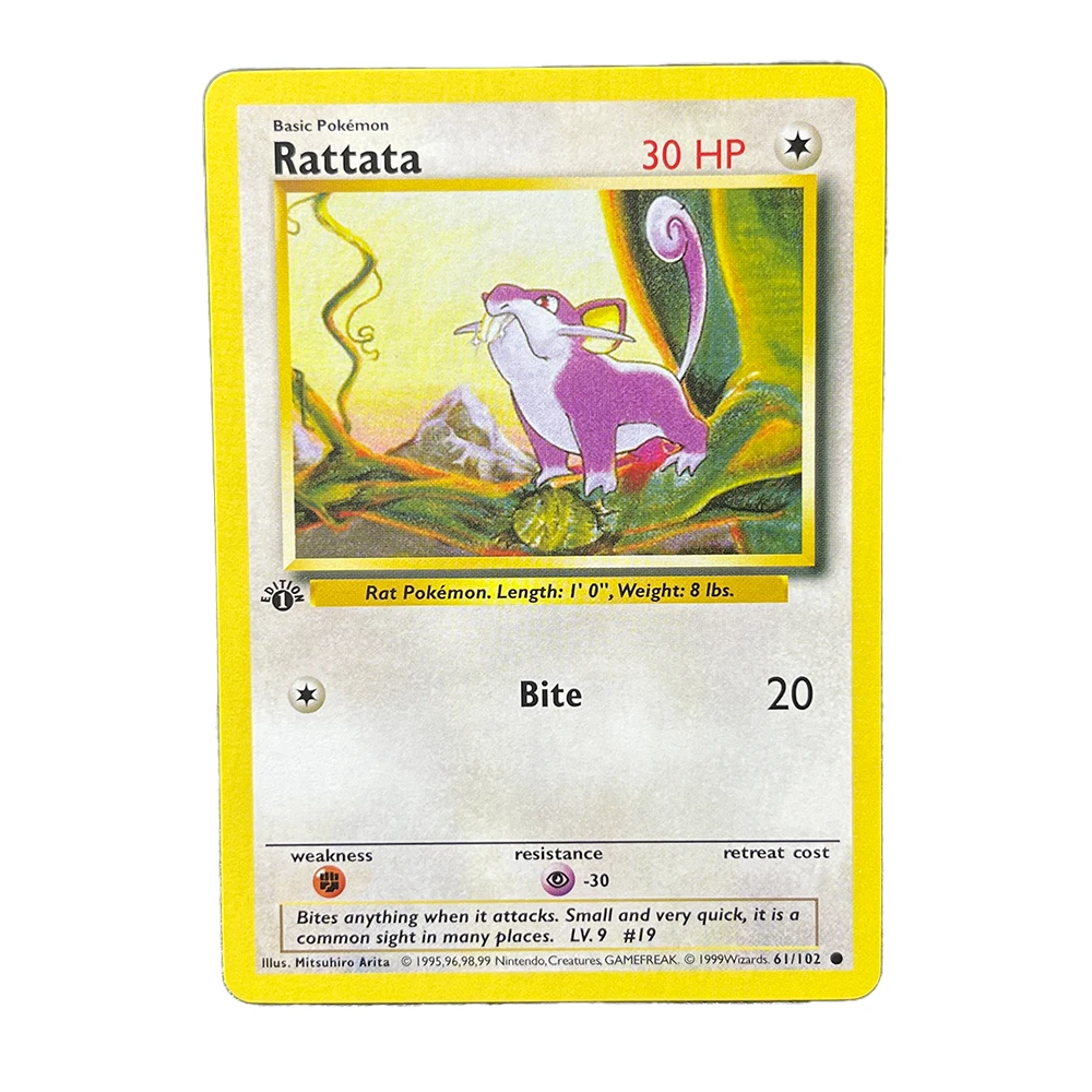 Karty Pokemon Proxy Angielska Pierwsza Edycja Klasyczna Energia Wodna Energia Ognista Energia Psychiczna Pokemon Center Pełne Regeneracje PTCG Zabawki Prezenty