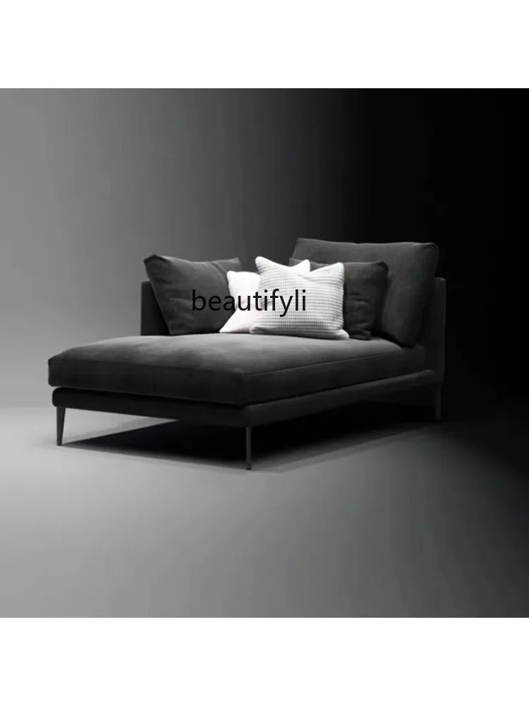 Italian Style Light Luxury Chaise Longue Small Apartment Living Room Nordic Industrial Style Sofa Beauty Leisure Simple Bed