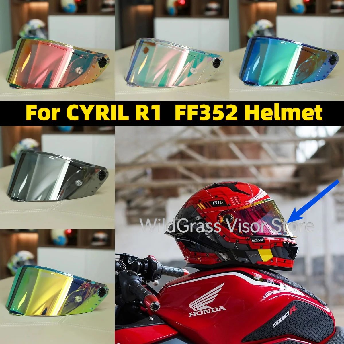 

Motorcycle Full Helmet Electroplated Visor Replacement Parts for CYRIL R1 F352