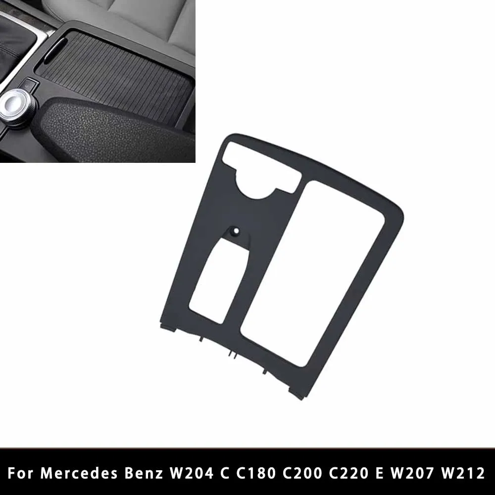 For Mercedes Benz W204 C C180 C200 C220 E W207 W212 E260 E300 Car Central Armrest Drink Cup Holder Shutter Outer Frame Cover