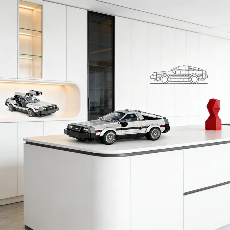 

389pcs MOC Delorean City Champions Model Building Blocks Construction Christmas Gifts Toy Creative DIY Idea Education Assemble