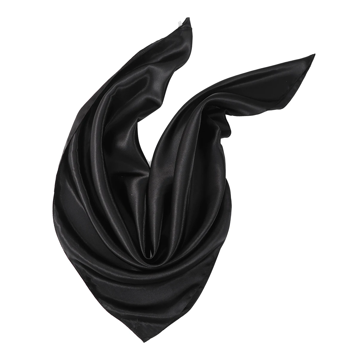 90Cm Large Satin Scarf Hijab Scarf Women Silk Satin Headband Hair Scarves Bandana Women Silk Square Scarf Hair Accessories