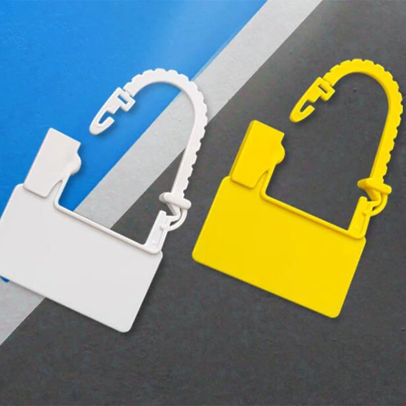 50pcs Disposable Aviation Padlock Plastic Seal Cable Tie Buckle Tag Lock 43*23mm NEW Wholesale