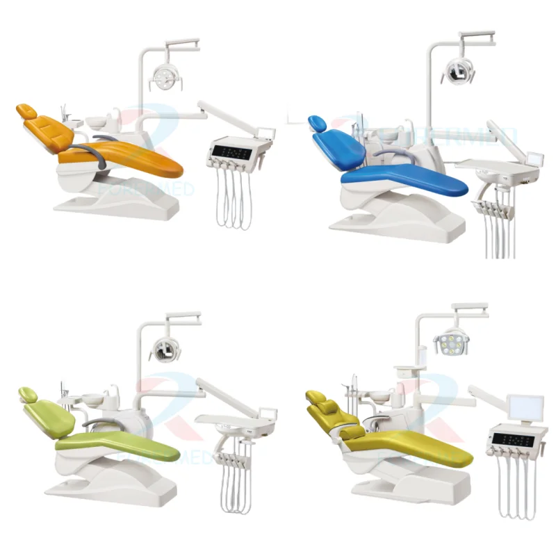 High Quality Dentl Chairs Unit Price Ergonomic Backrest Denal Unit Chair Microfiber Leather Denta Unit Machine