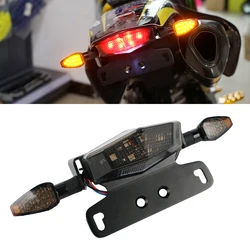 Motorcycle License Plate Holder Brake Light Turning Signal Kit For SUZUKI DR-Z 400S  DRZ400S DRZ 400S 2000-2024 2018 2017 2016