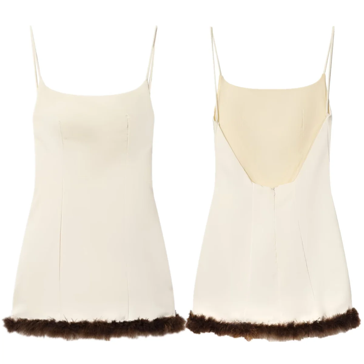 Jenny & Dave francés elegante satén piel sintética empalme tirantes vestido Sexy vestido sin espalda elegante Vestidos de fiesta Vestidos para mujer Dr