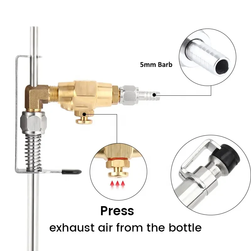 Home Brew Bottle Filler Beer Gun,Stainless Steel Filling Transfer For Beer /Wine/ Beverage