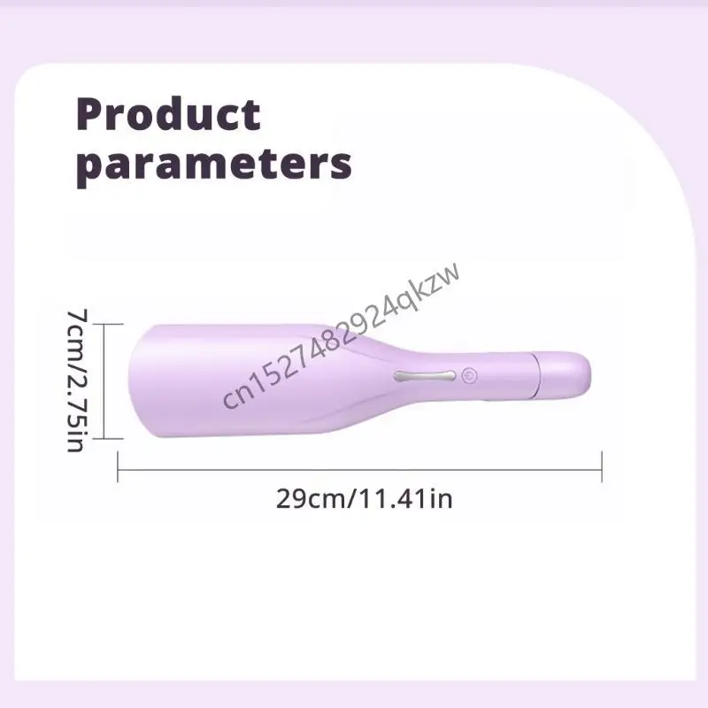 R9CD Big Waves Hair Curler 36 มม. คลื่นฝรั่งเศสม้วนเหล็กที่มีอุณหภูมิที่ปรับได้ ABS Texture เหมาะสำหรับผมทุกประเภท