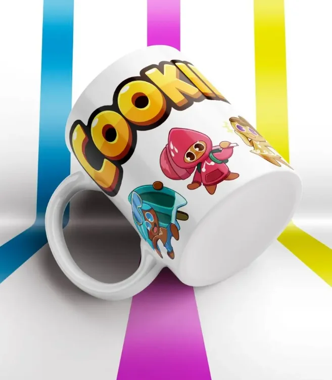 Ceramic Mug for Cookie Run: Ovenbreak Soda Cookie Strawberry Cookie Devil Cookie Anime Office Household Milk Mug Birthday Gift