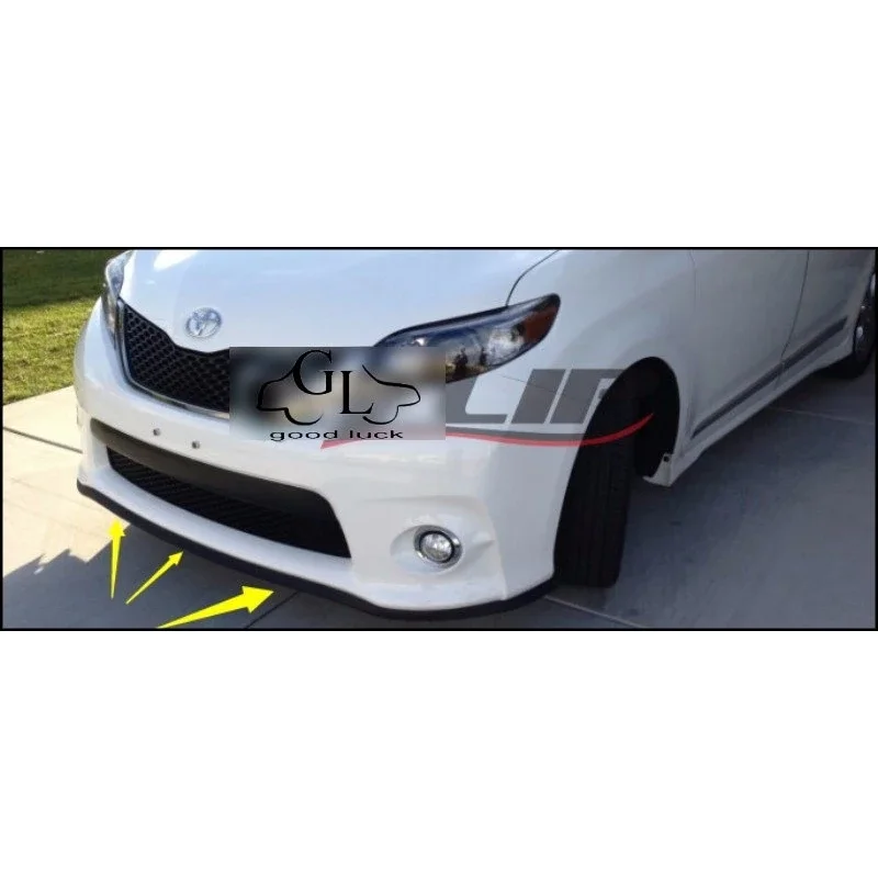 For TOYOTA Ipsum Picnic SportsVan Avensis Verso Front Bumper Lip / Spoiler  Scratch Proof Adhesive / Body Kit / Strip Skirt