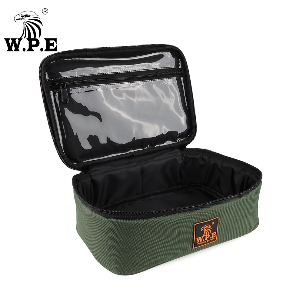 W.P.E 1 Uds bolsa de pesca de carpa multiusos 600D PVC Oxford multifunción carrete de pescado línea señuelo bolsa de herramientas accesorios de