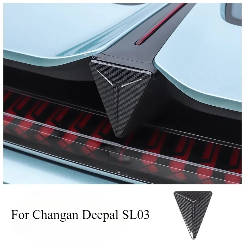 

Для Changan Deepal SL03 Накладка с эмблемой на руль из углеродного волокна и передние и задние значки - комплект глянцевых внешних наклеек из АБС-пластика