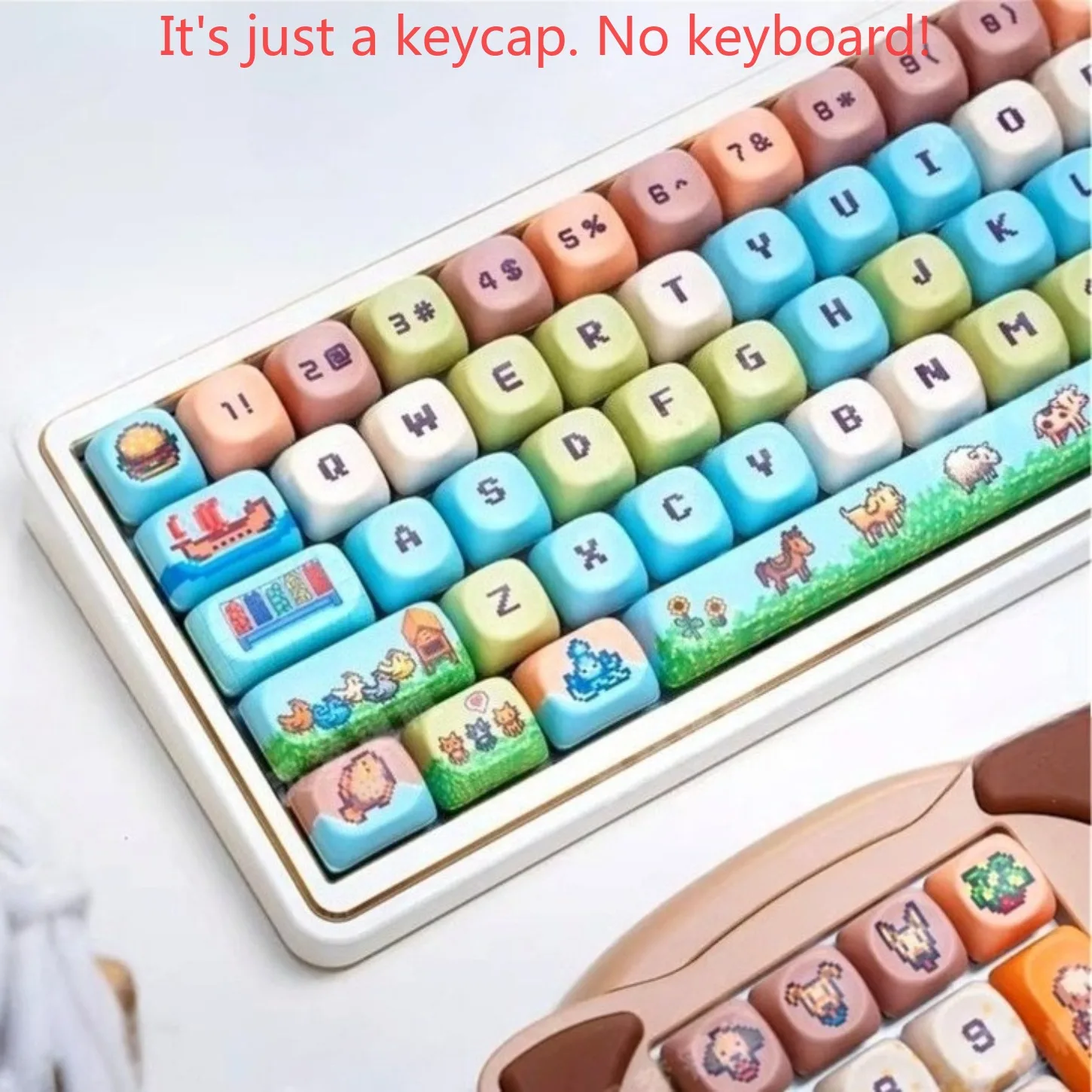 Stardew Valley Pixel Art MOA Profile 137 Keys PBT Keycaps for 60%-108% MX Switch Mechanical Keyboard