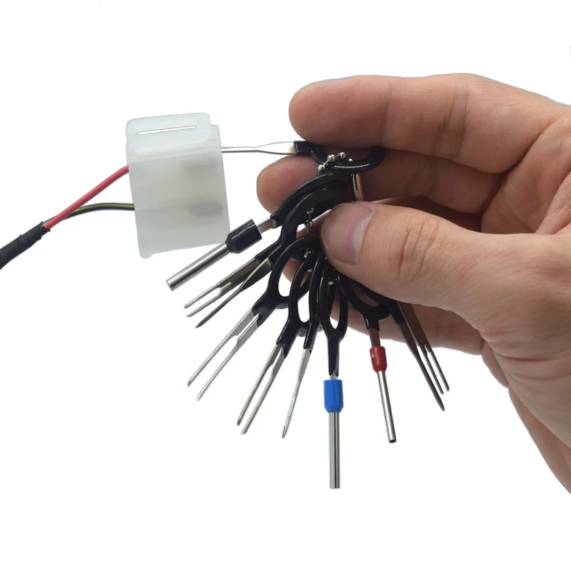 Car Terminal Removal Electrical Wiring Crimp Connector Pin Extractor Kit Car Electrical Repair Hand Tools 3/11/18/41pcs
