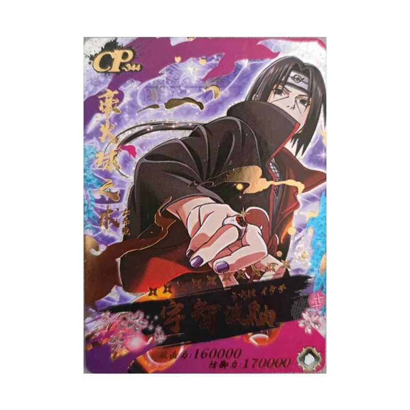 Anime NARUTO Rare CP Refraction Foil Darui Deidara Uchiha Itachi Uchiha Madara Toys for boys Collectible Cards Birthday Present