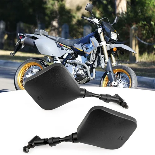 Imagen 2 del producto Espejo retrovisor negro doble deportivo para motocicleta Suzuki DR 200 250 DR350 350 DRZ 400 650 DR650 2PCSlot