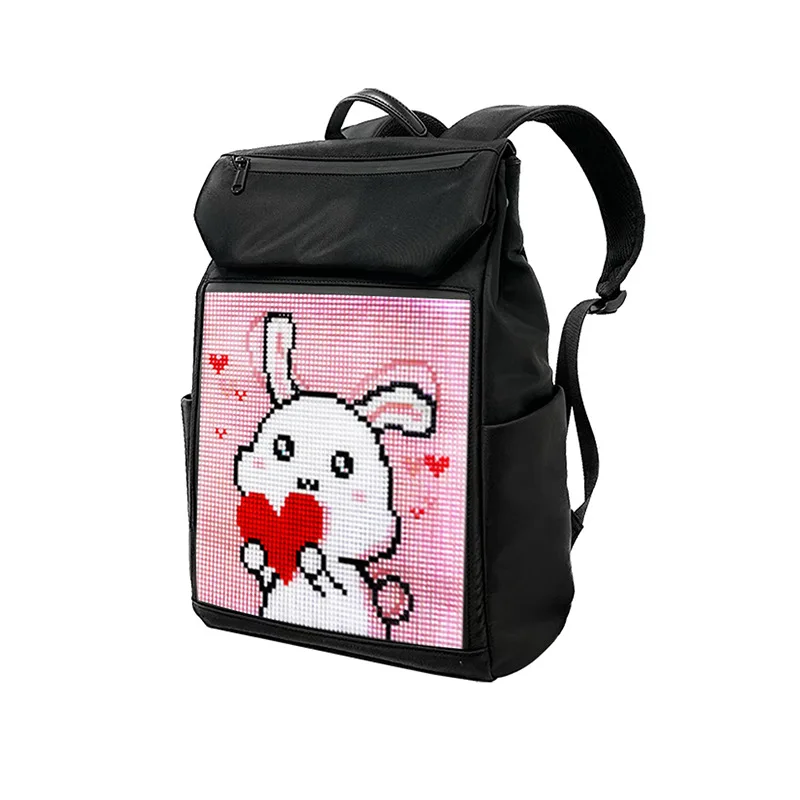 Led School Bag Canvas Led Backpack With A Display For Playing Ads Outdoor Led Backpack Men's Backpacks Woman Bags Back Pack