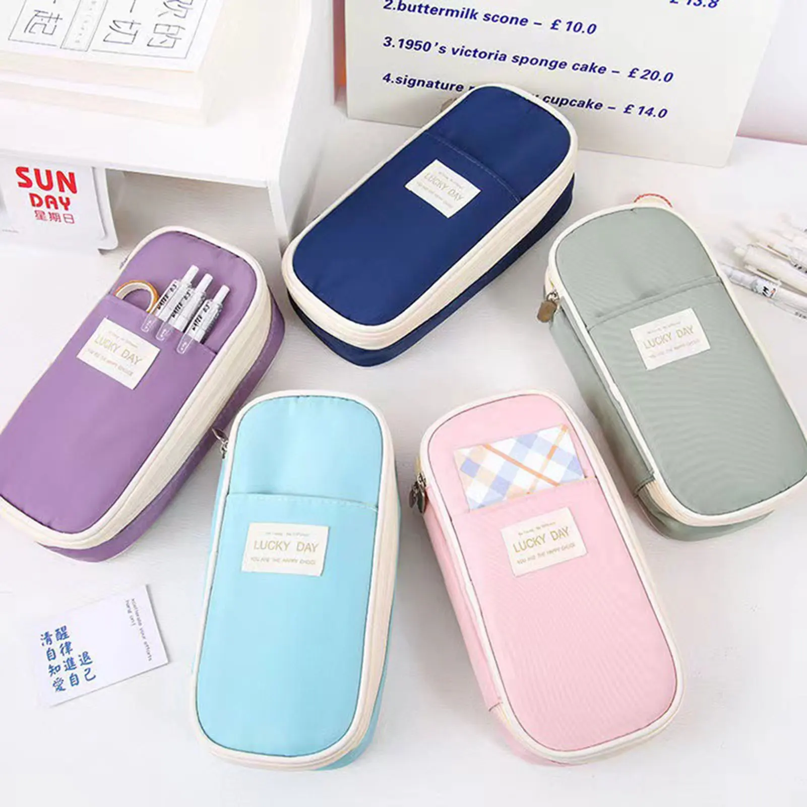 Универсальная легкая сумка для хранения канцелярских принадлежностей для мальчиков и девочек